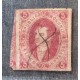 ARGENTINA 1866 GJ 26j ESTAMPILLA RIVADAVIA DE 5ta TIRADA VARIEDAD PAPEL APERGAMINADO DIFICIL QUE ENCONTREMOS OTRO SELLO TAN CARACTERÍSTICO DE ESTA RARA VARIEDAD POR LO DEMAS ESTA DE LUJO CON PLUMA DE CORRIENTES U$ 100+